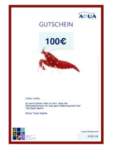 Alternative view of Geschenkgutschein