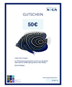 Alternative view of Geschenkgutschein